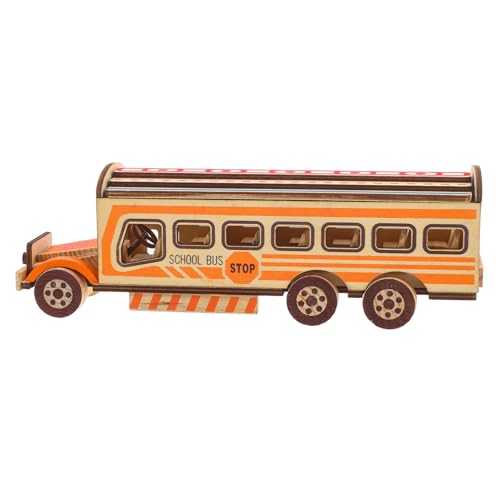 OSALADI Automodelle Schule Modellautos Modellauto-Bausätze aus Holz Schulbusspielzeug für Kleinkinder Auto schimmel Automodellbausätze Autospielzeug für Spielzeugbus OSALADI Automodelle Schule Modellautos Modellauto-Bausätze aus Holz Schulbusspielzeug für Kleinkinder Auto schimmel Automodellbausätze Autospielzeug für Spielzeugbus von OSALADI