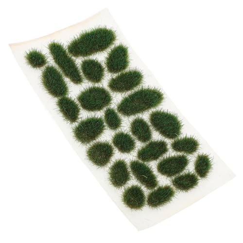 OSALADI DIY Sandtischmaterial Mit Simulationsgras Clustern Für Landschaftsmodellierung Miniaturgärten Und Modelleisenbahnzubehör Langlebig Und Detailreich von OSALADI