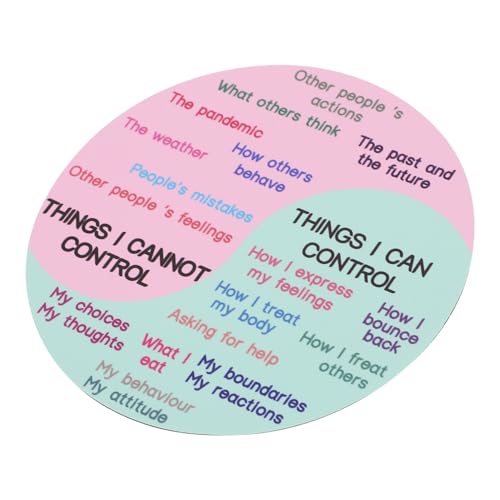 OSALADI Emotionen Rad Aufkleber Magnetische Gefühlsrad Dekoration für Kühlschränke und Magnettafeln PVC und Langlebig und Leuchtende Farben für Therapie und Unterricht von OSALADI