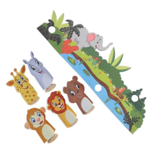 OSALADI Fingerpuppen aus Filz mit Waldhintergrund Mini Tier Handpuppen für Einzigartiges Handgefertigtes Fingerspielzeug für Familienunterhaltung und Frühkindliche OSALADI Fingerpuppen aus Filz mit Waldhintergrund Mini Tier Handpuppen für Einzigartiges Handgefertigtes Fingerspielzeug für Familienunterhaltung und Frühkindliche von OSALADI