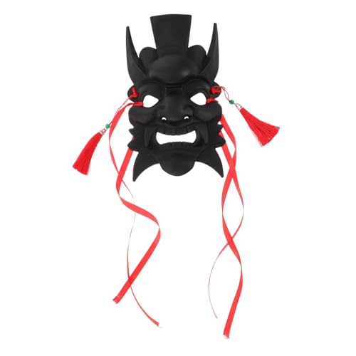 OSALADI Handgefertigte Chinesische Drama Maske aus Holz Traditionelle Schwarze Vollgesichts Maske für DIY Bemalung Kulturelles Erbe für Cosplay Theater und Karneval OSALADI Handgefertigte Chinesische Drama Maske aus Holz Traditionelle Schwarze Vollgesichts Maske für DIY Bemalung Kulturelles Erbe für Cosplay Theater und Karneval von OSALADI