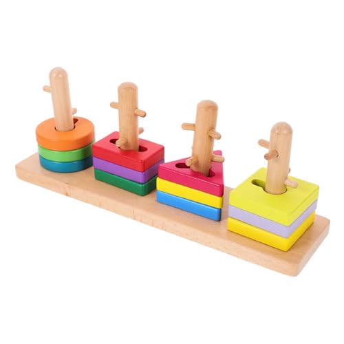 OSALADI Holz Geometrische Formen Bauklötze Set Teilig Pädagogisch Intelligente Kognitive Spielzeuge Feinmotorik Robust OSALADI Holz Geometrische Formen Bauklötze Set Teilig Pädagogisch Intelligente Kognitive Spielzeuge Feinmotorik Robust von OSALADI