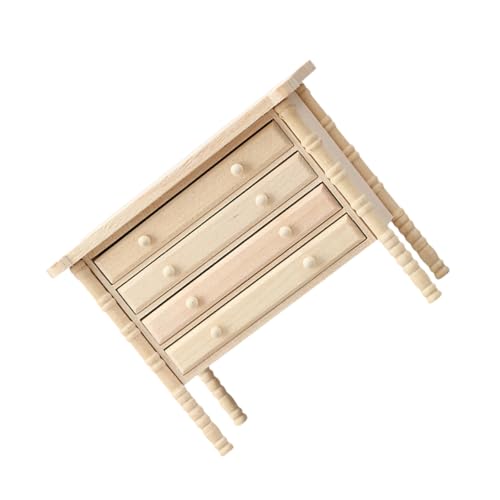 OSALADI Holz Puppenhausmöbel Miniaturschrank Mit Schubladen Für Miniatur Aufbewahrung Wohnzimmermöbel Miniaturmöbelornamente Puppenhaus Zubehör OSALADI Holz Puppenhausmöbel Miniaturschrank Mit Schubladen Für Miniatur Aufbewahrung Wohnzimmermöbel Miniaturmöbelornamente Puppenhaus Zubehör von OSALADI