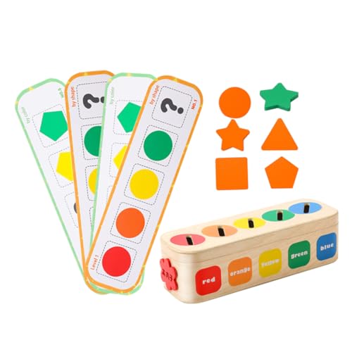 OSALADI Holzform sortierspielzeug für Fördert Farberkennung Motorik Hand SEH Koordination Tragbar für Zuhause und Reisen Interaktives Lernspielzeug für Vorschulkinder OSALADI Holzform sortierspielzeug für Fördert Farberkennung Motorik Hand SEH Koordination Tragbar für Zuhause und Reisen Interaktives Lernspielzeug für Vorschulkinder von OSALADI
