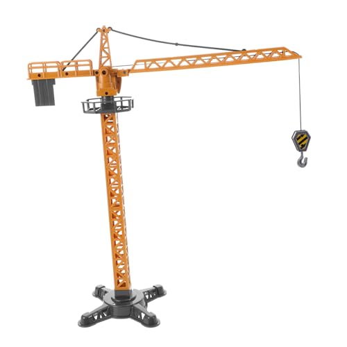 OSALADI Kran für Realistischer Turmdrehkran Miniaturmodell mit Funktionalen Bauteilen für Baustellen Spiel Pädagogisches Montessori für Jungen und Mädchen von OSALADI