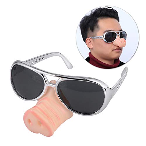 OSALADI Lustige Brille Für Erwachsene Halloween-Sonnenbrille Mit Schweinenase Goofy-Brille Halloween-Cosplay-Party-Requisiten Für Damen Und Herren Schwarz OSALADI Lustige Brille Für Erwachsene Halloween-Sonnenbrille Mit Schweinenase Goofy-Brille Halloween-Cosplay-Party-Requisiten Für Damen Und Herren Schwarz von OSALADI
