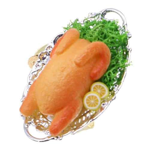 OSALADI Miniatur-brathähnchen-Modelle Aus Künstlichem Essen Für Puppenhäuser Spielzeug-brathähnchen Aus Simuliertem Essen Requisiten Für Küchendekorationen in Miniaturform von OSALADI