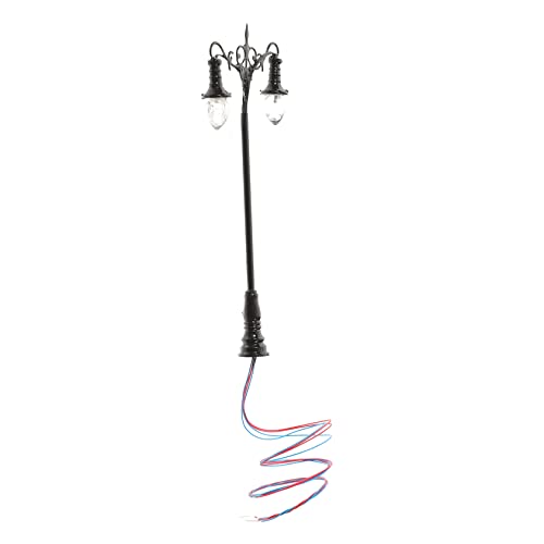 OSALADI Moos Micro Landscape Ornament Lights Miniaturverzierung Bausätze Party Landschaft Wandleuchte Lichter für Miniaturdorf Hoflampenmodell Miniaturlampe Edelstahl Plus abs Schwarz von OSALADI