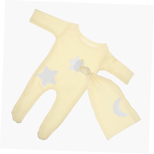 OSALADI Neugeborenen Strampler Stern Mond Sichere Knopfleiste Weich Bequem Unisex Foto Outfit für Neugeborenen Fotografie und Babyparty Kleidung von OSALADI
