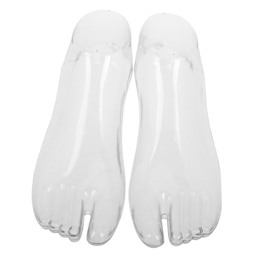 OSALADI Realistisches Weibliches Fußmodell aus Robustem Kunststoff Transparenter Glänzender Fußdisplay ständer für Socken Sandalenpräsentation im Einzelhandel und Fotostudio von OSALADI
