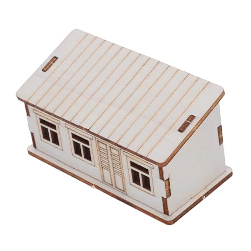 OSALADI Unfertiges Holzmodell Kleine Holzhaus Bausatz Zum Bemalen Vielseitig Für Weihnachtsdeko Innen Außen Charmantes Holzhaus Für Kreative DIY-weihnachtsdekoration von OSALADI