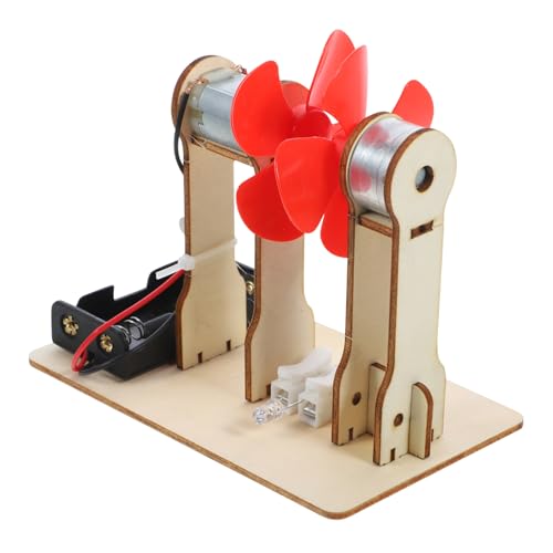 OSALADI Windgenerator DIY Bausatz aus Holz Wissenschaftliches Experimentierspielzeug für Fördert Handwerkliche Fähigkeiten und Physiklernen Sicher und Langlebig von OSALADI