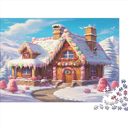 Candy House 500pcs (52x38cm) Puzzles,Sweet Home Anspruchsvolle Spielpuzzles,Geschicklichkeitsspiele Für Die Ganze Familie von OSBELE