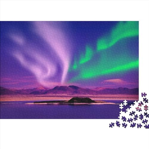 DIY Puzzles 500pcs (52x38cm) Für Erwachsene Aurora Puzzles Für Erwachsene Puzzle-Lernspiele Northern Lights in Norway von OSBELE