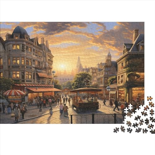 DIY Puzzles 500pcs (52x38cm) Für Erwachsene City ​​Centre Puzzles Für Erwachsene Puzzle-Lernspiele Vergnügungspark von OSBELE