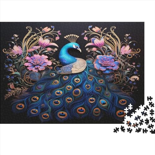 Peacock 1000pcs (75x50cm) Festliches Puzzle Für Erwachsene Schicker Vogel Rätsel,herausforderndes Spiel,DIY Geschicklichkeitsspiele Für Die Ganze Familie von OSBELE