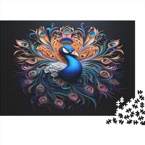 Peacock 300pcs (40x28cm) Puzzles,Schicker Vogel Anspruchsvolle Spielpuzzles,Geschicklichkeitsspiele Für Die Ganze Familie von OSBELE