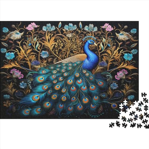 Peacock 500pcs (52x38cm) Festliches Puzzle Für Erwachsene Schicker Vogel Hochwertiges Puzzle-Herausforderungsspiel von OSBELE