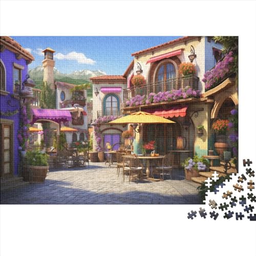 Puzzles 500pcs (52x38cm) Für Erwachsene Lake Como Puzzles Für Erwachsene Puzzle-Lernspiele Reizende Stadt von OSBELE