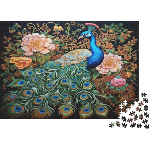 Puzzles 500pcs (52x38cm) Für Erwachsene Peacock Puzzles Für Erwachsene Puzzle-Lernspiele Schicker Vogel von OSBELE