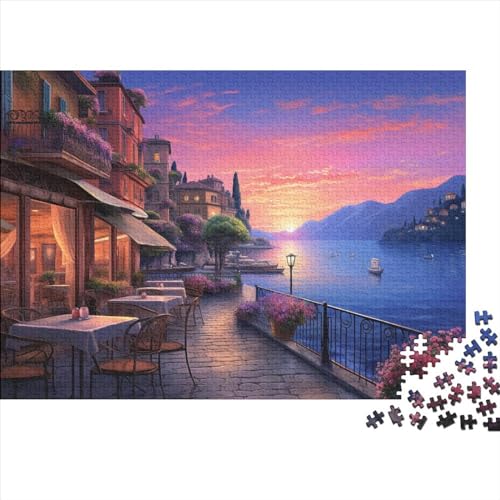 Reizende Stadt 500pcs (52x38cm) Puzzles Für Erwachsene Lake Como Feine Mehrfarbige Puzzles,Gedulds- Und Reflexionsspiele von OSBELE