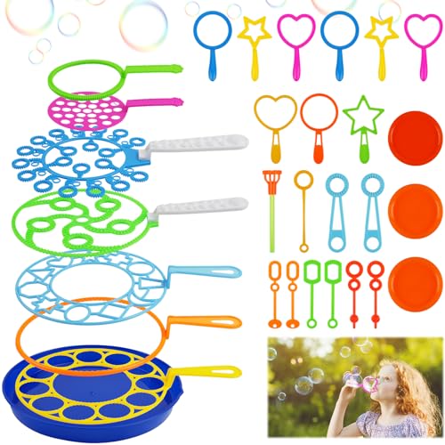 OSDUE 30 Stück Seifenblasen Set für Kinder, Große Seifenblasenstäbe, Seifenblasen Blase, Zauberstab Einstellen Seifenblasen für Indoor und Outdoor Bubble Maker Spiele, für Sommer Outdoor Aktivitäten OSDUE 30 Stück Seifenblasen Set für Kinder, Große Seifenblasenstäbe, Seifenblasen Blase, Zauberstab Einstellen Seifenblasen für Indoor und Outdoor Bubble Maker Spiele, für Sommer Outdoor Aktivitäten von OSDUE