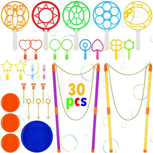 OSDUE 30 Stück Seifenblasen Set für Kinder, Große Seifenblasenstäbe, Seifenblasen Blase, Zauberstab Einstellen Seifenblasen für Indoor und Outdoor Bubble Maker Spiele, für Sommer Outdoor Aktivitäten OSDUE 30 Stück Seifenblasen Set für Kinder, Große Seifenblasenstäbe, Seifenblasen Blase, Zauberstab Einstellen Seifenblasen für Indoor und Outdoor Bubble Maker Spiele, für Sommer Outdoor Aktivitäten von OSDUE