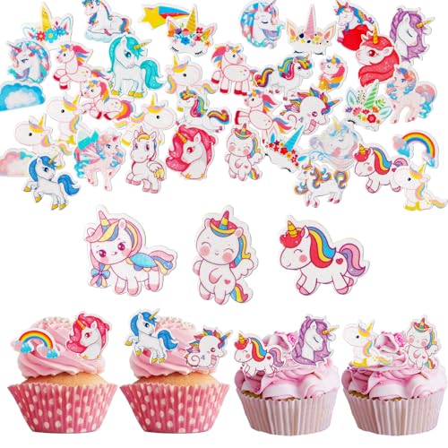OSDUE Tortendeko Einhorn, 80 Stück Nicht Essbare Einhorn Kuchen Dekoration Deko Torte Cupcake Toppers Kuchen Dekoration Geburtstag Tortendeko OSDUE Tortendeko Einhorn, 80 Stück Nicht Essbare Einhorn Kuchen Dekoration Deko Torte Cupcake Toppers Kuchen Dekoration Geburtstag Tortendeko von OSDUE