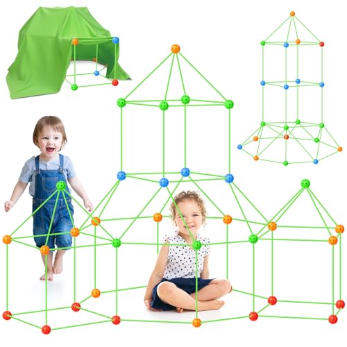 OSDUE DIY Zelt Spielzeug, 156 Stück Kids Fort Building Kits, DIY Fort Konstruktions Spielzeug, Play Tent, Spiel Zelt, Kinder Outdoor Spielzeug, Höhle Bauen Kinder Bauspielzeug für Mädchen Jungen, Groß OSDUE DIY Zelt Spielzeug, 156 Stück Kids Fort Building Kits, DIY Fort Konstruktions Spielzeug, Play Tent, Spiel Zelt, Kinder Outdoor Spielzeug, Höhle Bauen Kinder Bauspielzeug für Mädchen Jungen, Groß von OSDUE