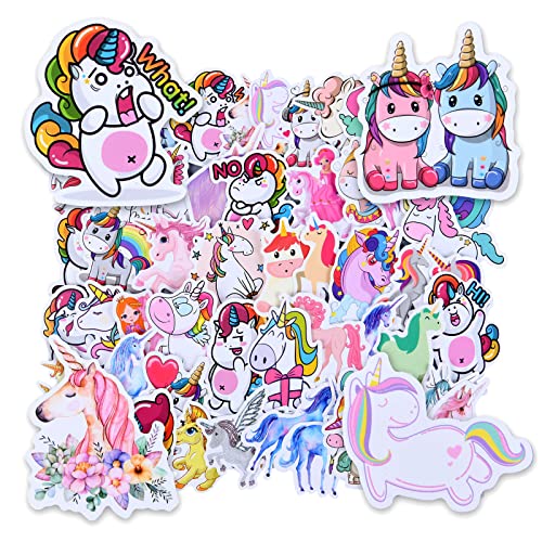 OSDUE Einhorn Sticker Set, 50 Stück Wasserdicht Vinyl Stickers, Anime Sticker Set, Cartoon Aufkleber für Auto Laptop Skateboard Fahrrad Moped Motorrad, Geeignet für Erwachsene Kinder OSDUE Einhorn Sticker Set, 50 Stück Wasserdicht Vinyl Stickers, Anime Sticker Set, Cartoon Aufkleber für Auto Laptop Skateboard Fahrrad Moped Motorrad, Geeignet für Erwachsene Kinder von OSDUE