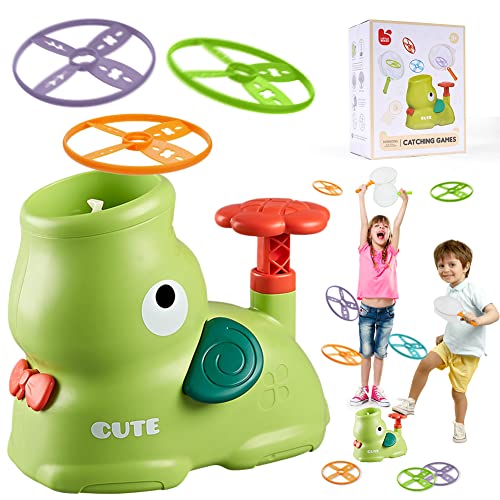OSDUE Fliegende Untertasse Spielzeug, Flying Discs Launcher Toy für Kinder, Flying Saucer Launch Spielzeug, Lustiges Outdoor oder Indoor Spielzeug im Alter von 3-12 Jahren (Grün) von OSDUE