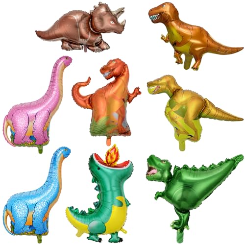 OSDUE Folienballon Dino, 8 Stück Luftballons Dino, Tierkopf Riesenballon, Kinder Geburtstag Party Deko Tyrannosaurus Rex,Velociraptor, Triceratops, Ceratosaurus, Gelber Tyrannosaurus,Glurak OSDUE Folienballon Dino, 8 Stück Luftballons Dino, Tierkopf Riesenballon, Kinder Geburtstag Party Deko Tyrannosaurus Rex,Velociraptor, Triceratops, Ceratosaurus, Gelber Tyrannosaurus,Glurak von OSDUE