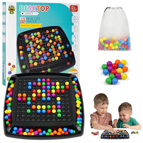 OSDUE Intellektuelles Schachbrett, 120 Stück Rainbow Ball Gesellschaftsspiele, Intellectual Chessboard Doppelduell, Rainbow Ball Elimination Brettspiel, Reisen Schach Set Für Familien und Partys OSDUE Intellektuelles Schachbrett, 120 Stück Rainbow Ball Gesellschaftsspiele, Intellectual Chessboard Doppelduell, Rainbow Ball Elimination Brettspiel, Reisen Schach Set Für Familien und Partys von OSDUE