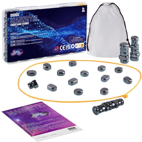 OSDUE Magnetisches Schachspiel, 24 Stück Tisch Magnetspiel Schach-Set Magnetisches Stein-Brettspiel Kampfschach Mit Magnetisch Magnetisches Steine Reisen Schach Magnetisch für Familien und Party (B) OSDUE Magnetisches Schachspiel, 24 Stück Tisch Magnetspiel Schach-Set Magnetisches Stein-Brettspiel Kampfschach Mit Magnetisch Magnetisches Steine Reisen Schach Magnetisch für Familien und Party (B) von OSDUE