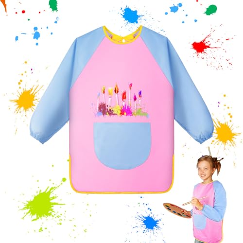 OSDUE Malschürze für Kinder, Kinderschürze mit Taschen, Malkittel Kinder, Bastelschürze Kinder, Wasserdicht Kinder Malkittel für Schule Kunst Malerei, Kochen, Laboraktivität, 7-12 Jahre Junge/Mädche OSDUE Malschürze für Kinder, Kinderschürze mit Taschen, Malkittel Kinder, Bastelschürze Kinder, Wasserdicht Kinder Malkittel für Schule Kunst Malerei, Kochen, Laboraktivität, 7-12 Jahre Junge/Mädche von OSDUE