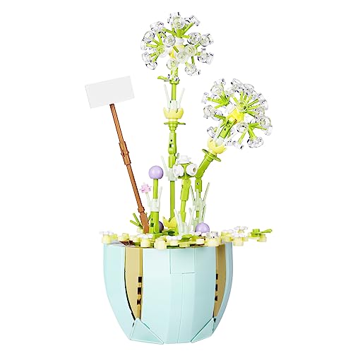 OSDUE Pflanzen Blumen Friends Bauspielzeug, Bonsai Sukkulenten Baustein, Blumenstrauß Bausteine, Baustein Geschenk für Muttertag, Valentinstag, Geburtstagsgeschenke für Mutter(269PCS) von OSDUE