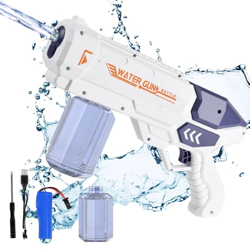 OSDUE Wasserpistole Kinder, Elektrische Wasserpistole, Wasserpistole mit großer Reichweite, Reichweite von 6-7m, Automatisches Nachladen Wasser Spritzpistole Spielzeug für Sport, Pools, Strände, Blua OSDUE Wasserpistole Kinder, Elektrische Wasserpistole, Wasserpistole mit großer Reichweite, Reichweite von 6-7m, Automatisches Nachladen Wasser Spritzpistole Spielzeug für Sport, Pools, Strände, Blua von OSDUE