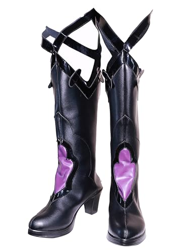 Damenschuhe für Honkai Star Rail Black Swan Cosplay: Stiefel für Halloween, Anime- und Spielkonventionen(37) von OSIAS