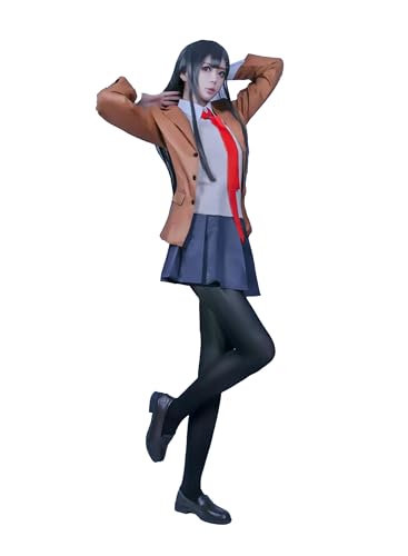 OSIAS Anime Sakurajima Mai Uniform Cosplay Costume (L) von OSIAS
