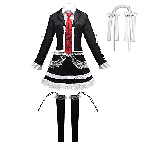 OSIAS Celestia Ludenberg Cosplay Outfit Set Japanische Dienstmädchen Cosplay Kostüm (S) von OSIAS