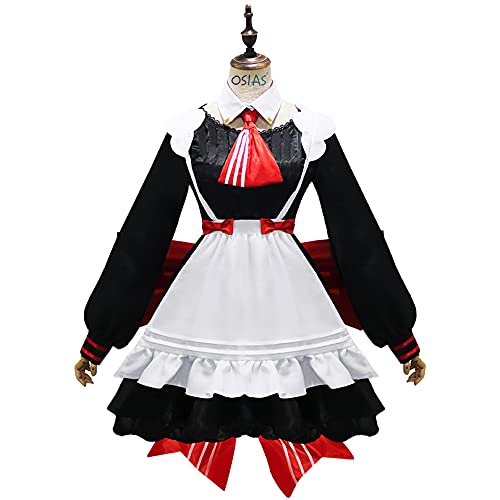 OSIAS Genshin Impact Noelle Japanisch Maid Cafe Cosplay Kostüm Dienstmädchen Outfit Kleid (M) von OSIAS