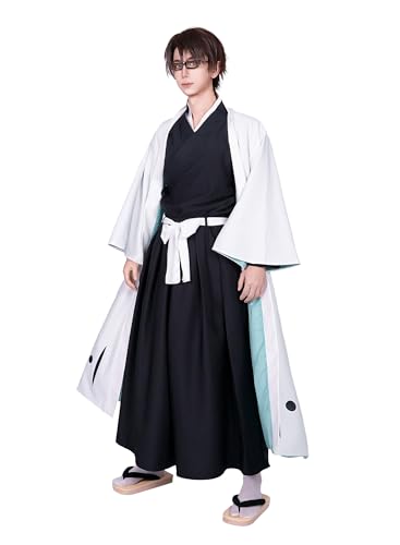 OSIAS Männer Anime Aizen Sousuke Cosplay Kostüm (XL) von OSIAS