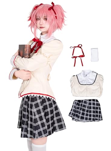 OSIAS Puella Magi Madoka Magica Kaname Madoka Uniform Cosplay Kostüm(S) von OSIAS