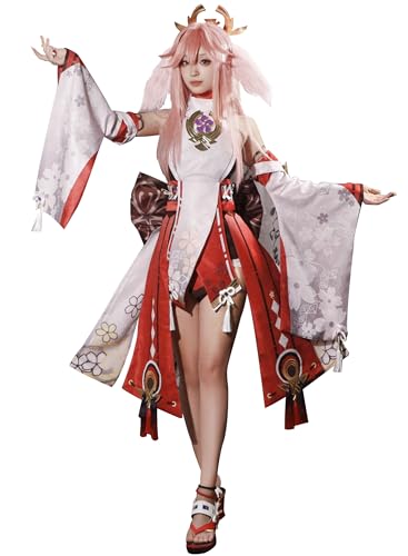 OSIAS Upgrade-Edition Genshin Impact Yae Miko Cosplay-Kostüm(XL) von OSIAS