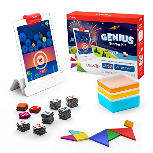 Osmo - Genius Starter Kit for iPad - 5 Educational Learning Games - Ages 6-10 - Math, Spelling, Creativity & More - STEM Toy (Osmo iPad Base Included) von OSMO