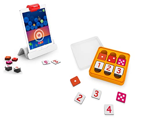 OSMO - Genius Numbers - Ages 6-10 - Math Equations (Counting, Addition, Subtraction & Multiplication) Base for Fire Tablet White von OSMO