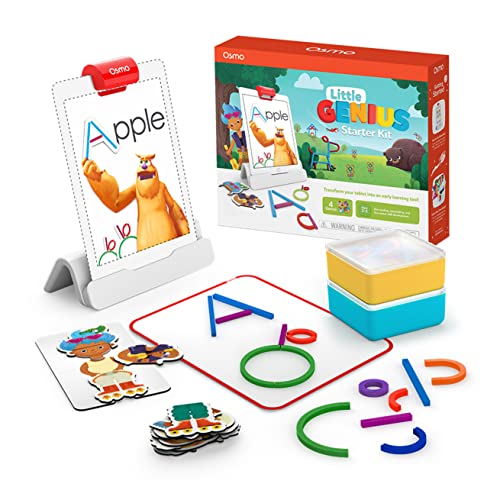 Osmo - Little Genius Starter Kit for iPad - 4 Educational Learning Games - Ages 3-5 - Phonics and Creativity - (Osmo - iPad Base Included) von OSMO