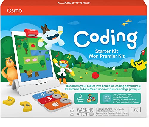 Osmo - Coding Starter Kit for iPad - 3 Hands-on Learning Games - Ages 5-10+ - Learn to Code, Coding Basics & Coding Puzzles - iPad Base Included. Osmo - Coding Starter Kit for iPad - 3 Hands-on Learning Games - Ages 5-10+ - Learn to Code, Coding Basics & Coding Puzzles - iPad Base Included. von Osmo