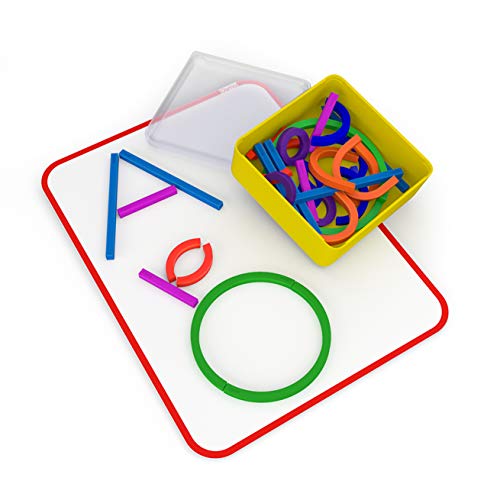 Osmo - Little Genius Sticks & Rings - 2 Lernspiele - Alter 3–5 Jahre - Fantasie, Briefbildung & Kreativität - Für iPad oder Fire Tablet - STEM Spielzeug (Osmo Base erforderlich - Amazon Exclusive) von OSMO