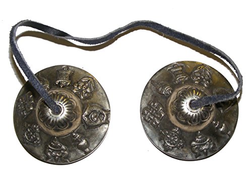 Tibetanische Becken, Tingshas für Meditation und Gebet, mittelgroß Tibetanische Becken, Tingshas für Meditation und Gebet, mittelgroß von OSNICA